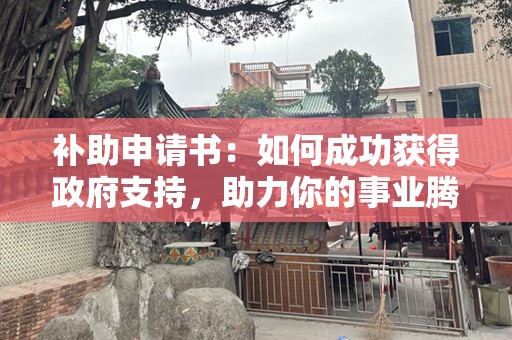 补助申请书：如何成功获得政府支持，助力你的事业腾飞