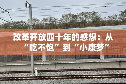 改革开放四十年的感想：从“吃不饱”到“小康梦”