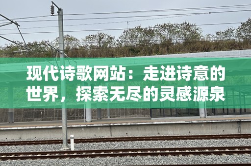 现代诗歌网站：走进诗意的世界，探索无尽的灵感源泉