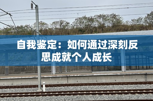 自我鉴定：如何通过深刻反思成就个人成长