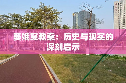 窦娥冤教案：历史与现实的深刻启示