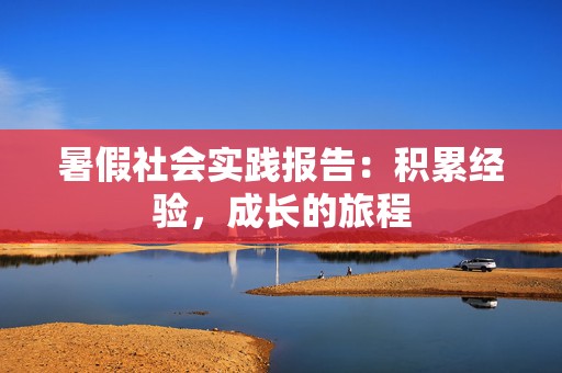 暑假社会实践报告：积累经验，成长的旅程