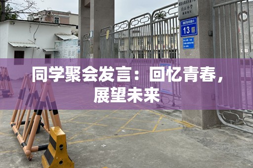 同学聚会发言：回忆青春，展望未来