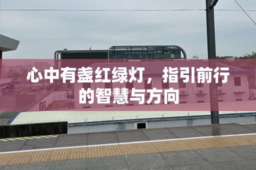 心中有盏红绿灯，指引前行的智慧与方向