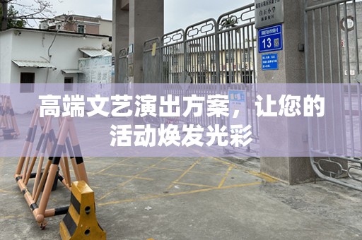 高端文艺演出方案，让您的活动焕发光彩