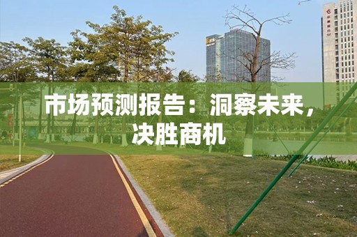 市场预测报告：洞察未来，决胜商机