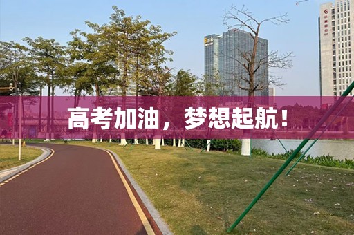 高考加油，梦想起航！
