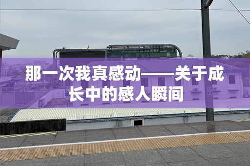 那一次我真感动——关于成长中的感人瞬间