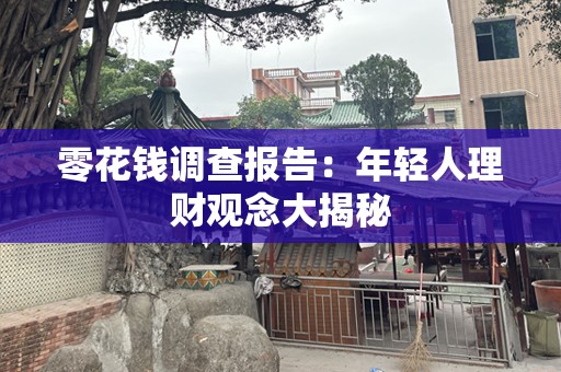 零花钱调查报告：年轻人理财观念大揭秘