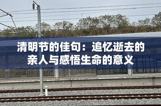 清明节的佳句：追忆逝去的亲人与感悟生命的意义