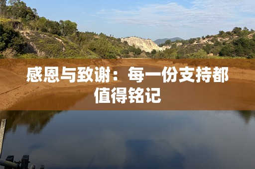 感恩与致谢：每一份支持都值得铭记
