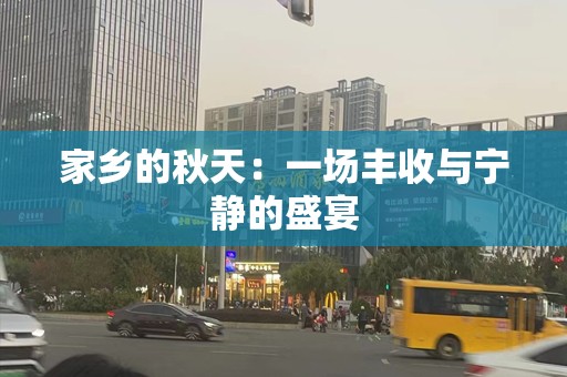家乡的秋天：一场丰收与宁静的盛宴