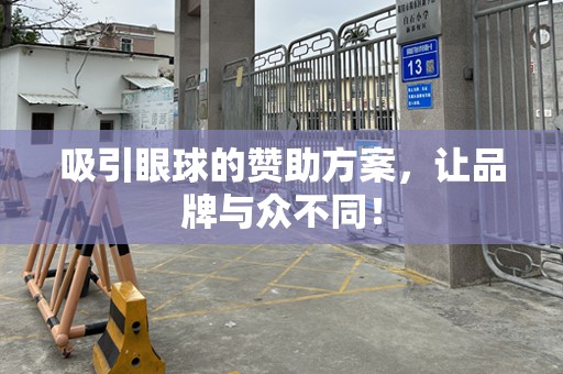 吸引眼球的赞助方案，让品牌与众不同！
