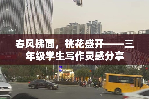 春风拂面，桃花盛开——三年级学生写作灵感分享