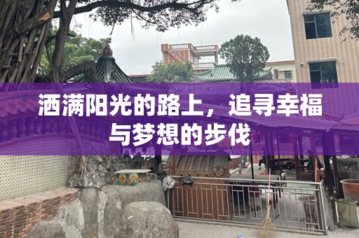 洒满阳光的路上，追寻幸福与梦想的步伐