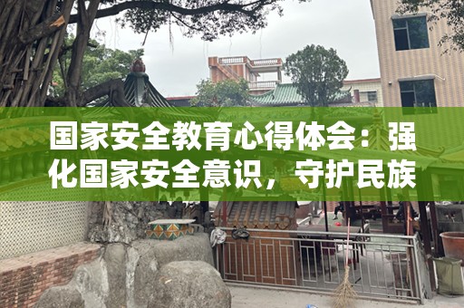 国家安全教育心得体会：强化国家安全意识，守护民族未来
