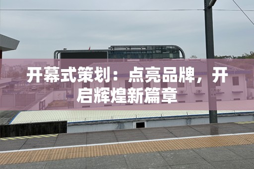 开幕式策划：点亮品牌，开启辉煌新篇章