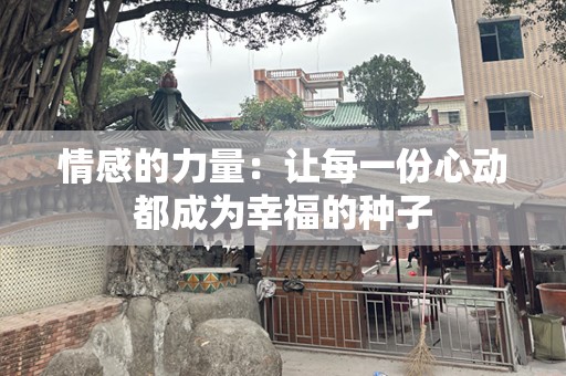 情感的力量：让每一份心动都成为幸福的种子