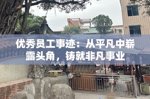 优秀员工事迹：从平凡中崭露头角，铸就非凡事业