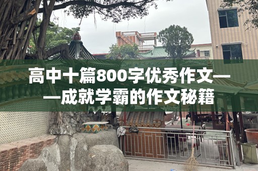 高中十篇800字优秀作文——成就学霸的作文秘籍