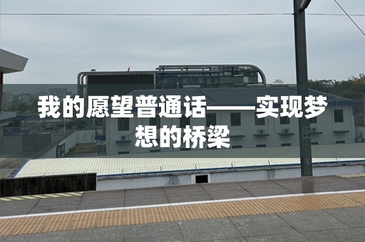 我的愿望普通话——实现梦想的桥梁