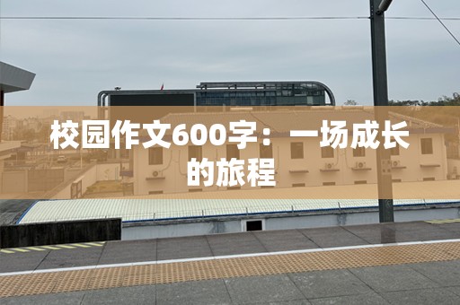 校园作文600字：一场成长的旅程