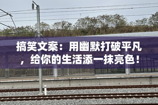 搞笑文案：用幽默打破平凡，给你的生活添一抹亮色！