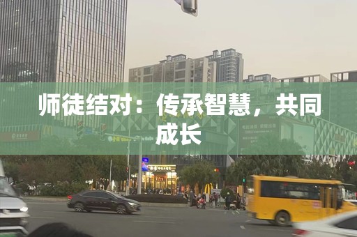 师徒结对：传承智慧，共同成长