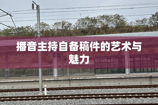 播音主持自备稿件的艺术与魅力