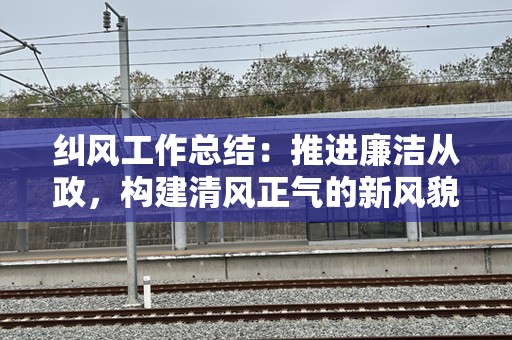 纠风工作总结：推进廉洁从政，构建清风正气的新风貌
