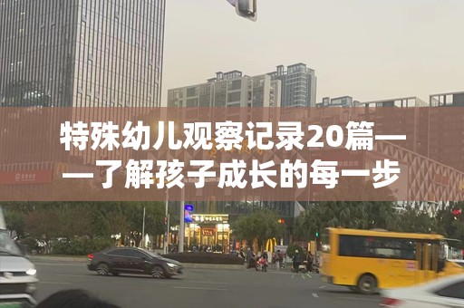 特殊幼儿观察记录20篇——了解孩子成长的每一步