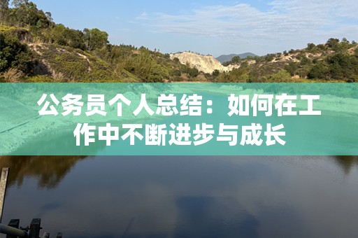 公务员个人总结：如何在工作中不断进步与成长