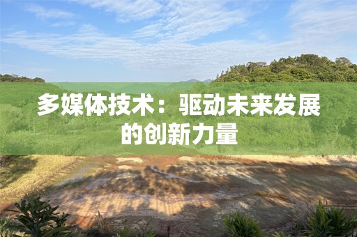 多媒体技术：驱动未来发展的创新力量
