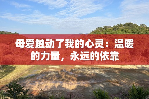母爱触动了我的心灵：温暖的力量，永远的依靠