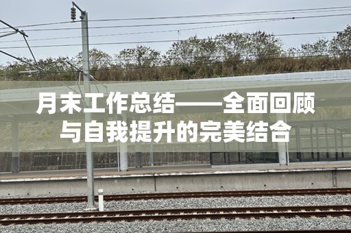 月末工作总结——全面回顾与自我提升的完美结合