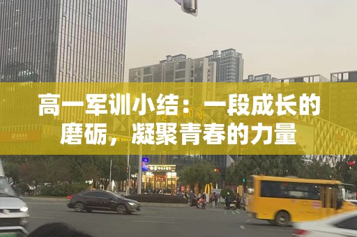 高一军训小结：一段成长的磨砺，凝聚青春的力量