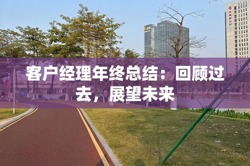 客户经理年终总结：回顾过去，展望未来
