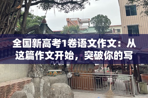 全国新高考1卷语文作文：从这篇作文开始，突破你的写作极限！