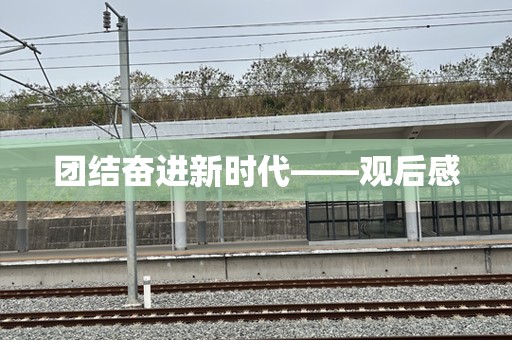 团结奋进新时代——观后感