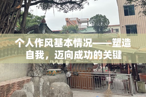 个人作风基本情况——塑造自我，迈向成功的关键