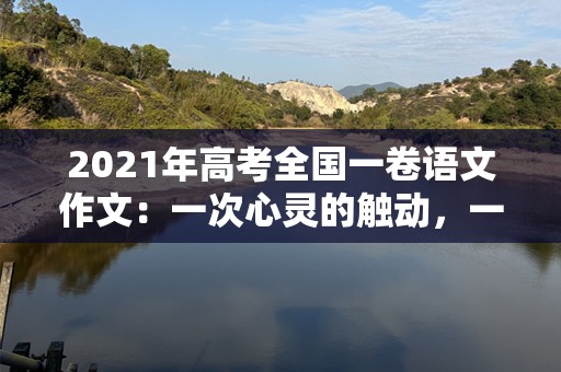 2021年高考全国一卷语文作文：一次心灵的触动，一场思想的碰撞