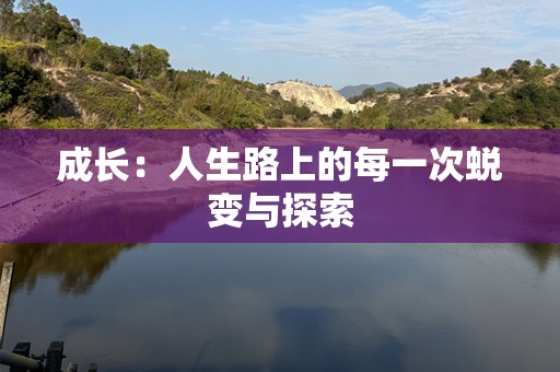 成长：人生路上的每一次蜕变与探索