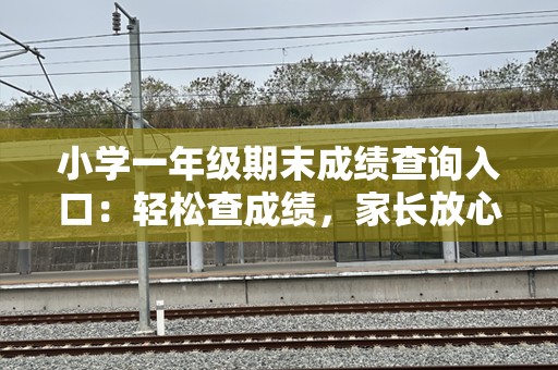 小学一年级期末成绩查询入口：轻松查成绩，家长放心看